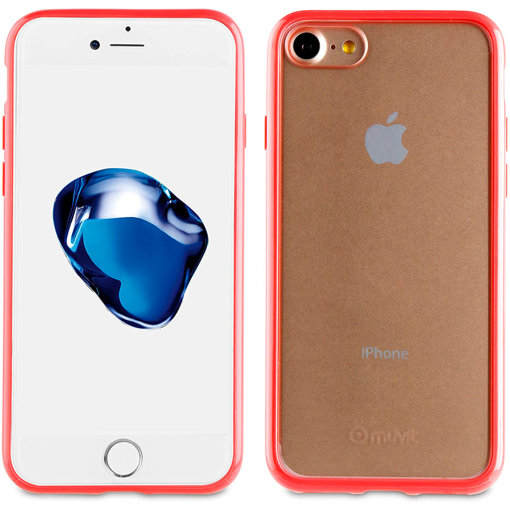 Funda Muvit Cristal Soft Bump para Apple iPhone 8/7 Color Rosa