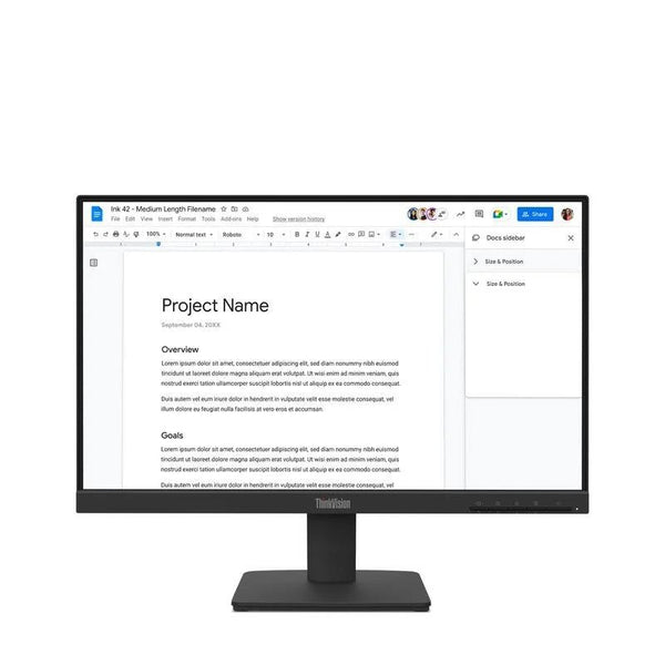 Monitor Lenovo ThinkVision S22-4e 21.5″ FullHD 100Hz IPS 4ms Usado
