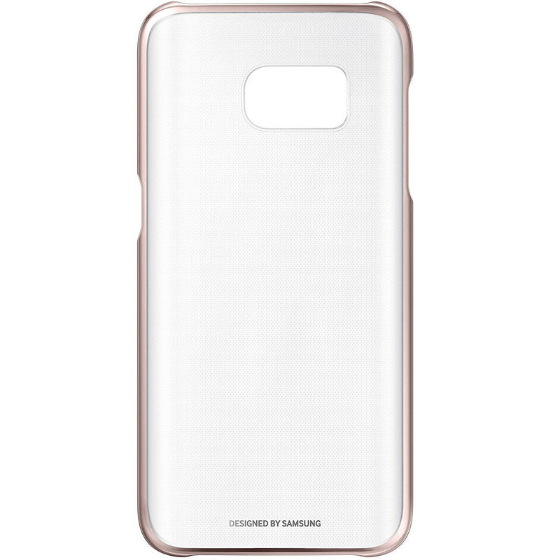 Funda Samsung Clear Cover para Galaxy Edge S7 Bordes Dorados (oro rosa)