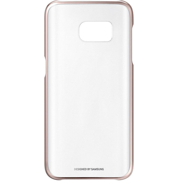 Funda Samsung Clear Cover para Galaxy Edge S7 Bordes Dorados (oro rosa)