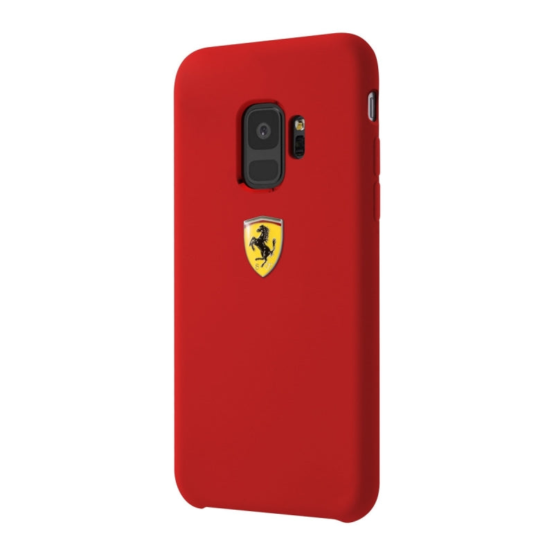 Funda original Ferrari para Samsung Galaxy S9 Scuderia roja