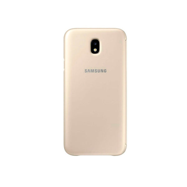 Funda original Samsung Wallet Cover para Samsung Galaxy J7 2017 Billetera Dorado