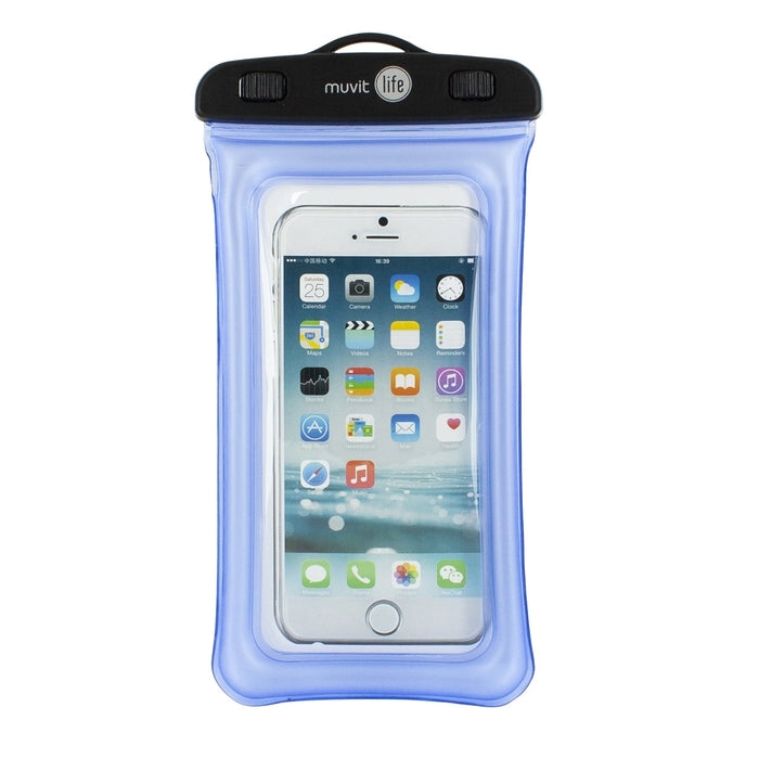 Funda Smartphone acuatica universal hasta 6,2» Azul Muvit MLWPC0004