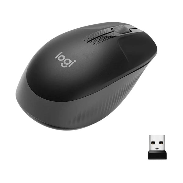 Logitech M190 Ratón Inalámbrico Full Size 1000DPI Gris Usado