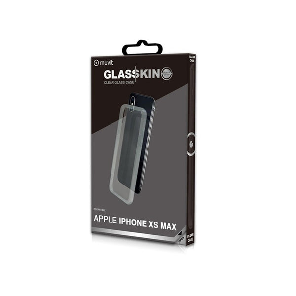 Funda Muvit Skin para Apple iPhone XS Max vidrio templado marco transparente
