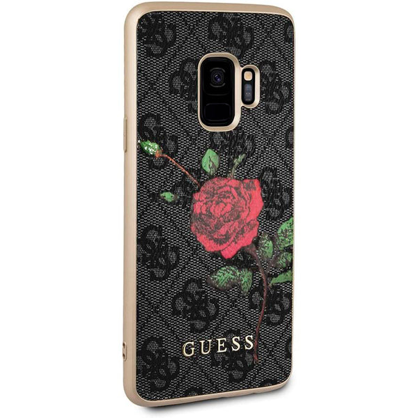 Funda Original GUESS para móvil Samsung Galaxy S9, Flores Rosa Usada.