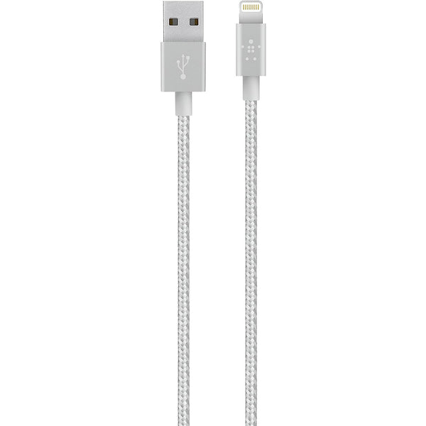 Belkin MIXIT Cable metálico de Apple a USB para iPhone 1,2m plateado