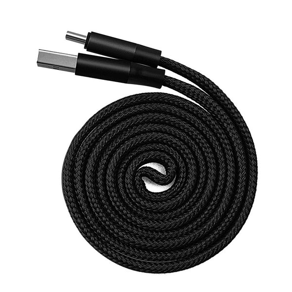 Cable Muvit Tiger auto enrollable USB a Tipo C 2.0 3A 1m negro.