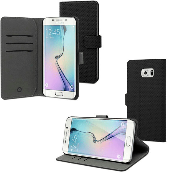 Funda Muvit Wallet Folio con función soporte para Samsung Galaxy S6 Edge Plus.