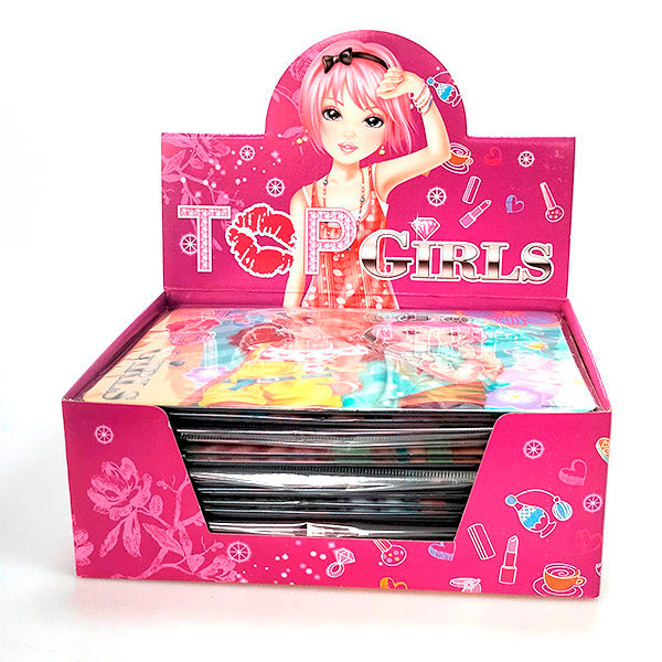 Pack De Expositor De Carton Con 24 Alfombrillas Infantiles Top Girls 9 Diseños