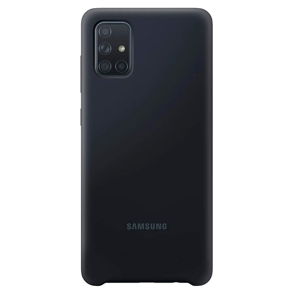 Funda original Samsung de silicona para Samsung Galaxy A71 negra