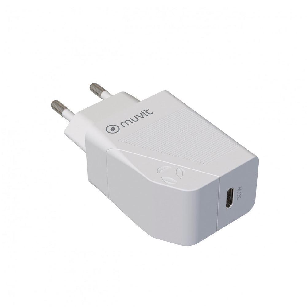 Cargador de Pared Muvit for Change Tipo C PD 30W blanco