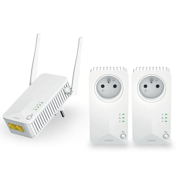 Adaptador Strong Powerline Wi-Fi 600 Triple Pack PLC 600Mbit/s Usado