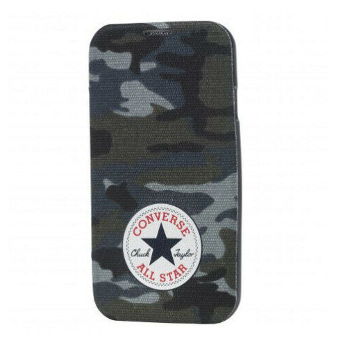 Funda folio Converse Canvas para Apple iPhone S4 diseño camuflaje.