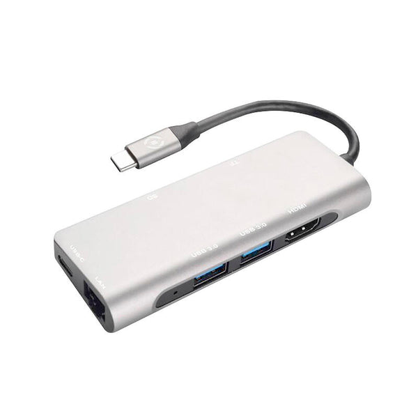 Celly Hub Pro Evo USB-C 2xUSB 1xTarjeta SD 1xTarjeta TF 1xLan 1xHDMI