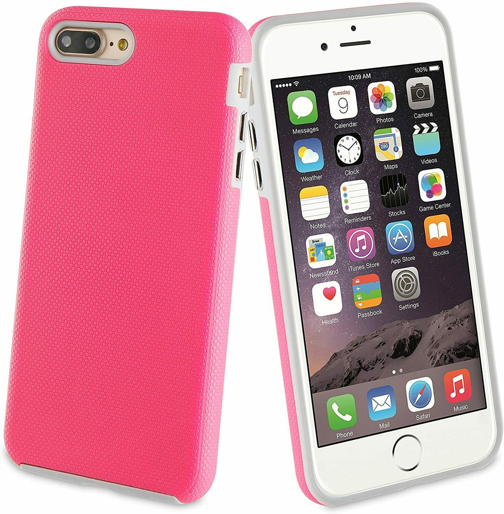 Funda Muvit Pro antichoque para Apple iPhone 7 Plus / iPhone 8 Plus color fucsia