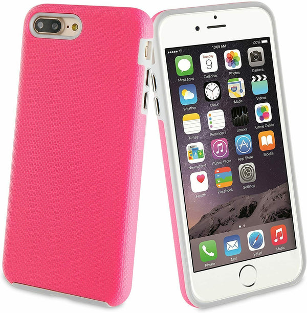Funda Muvit Pro antichoque para Apple iPhone 7 Plus / iPhone 8 Plus color fucsia