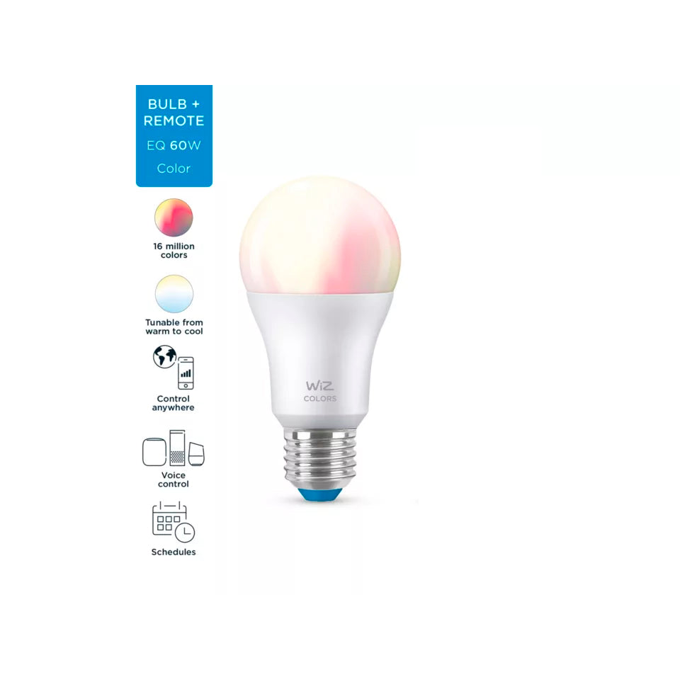 Wiz Bombilla Wifi Y Bluetooth LED Regulable Colores A60 60w E27 *Sin mando*