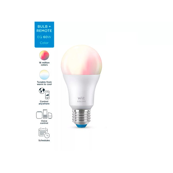 Wiz Bombilla Wifi Y Bluetooth LED Regulable Colores A60 60w E27 *Sin mando*