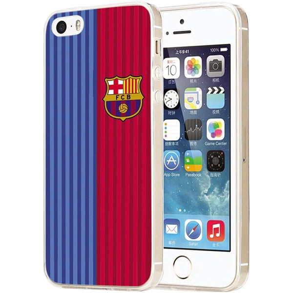 Carcasa TPU para Apple iPhone 5/5S/SE licencia F.C. Barcelona 1ª equipación 2016