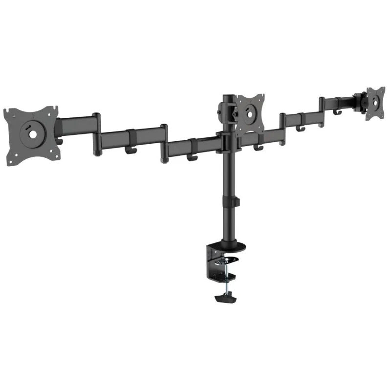 Soporte de Mesa Equip para 3 Pantallas 13″-27″ Doble Brazo Articulado Max. 24Kg