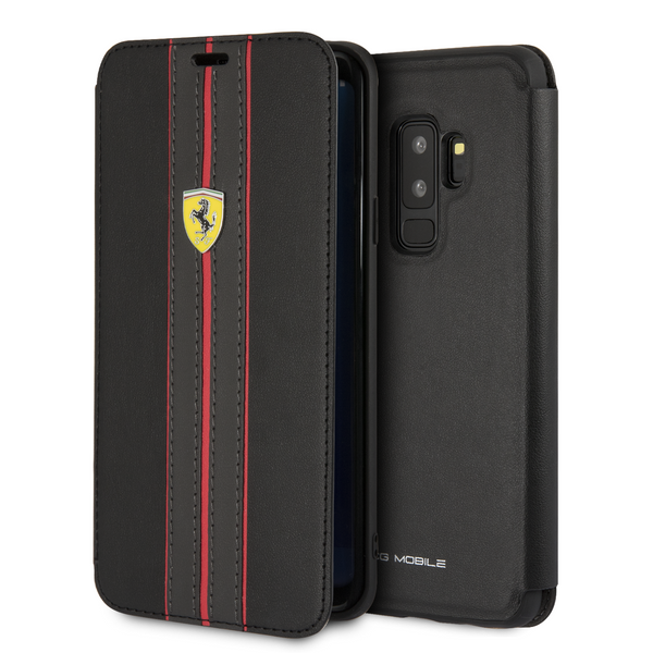 Funda Oficial Ferrari Libro para Samsung Galaxy S9+ negro
