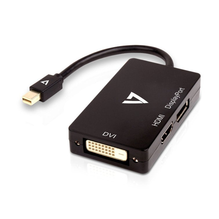 Adaptador V7 negro de vídeo con conector Mini DisplayPort Macho