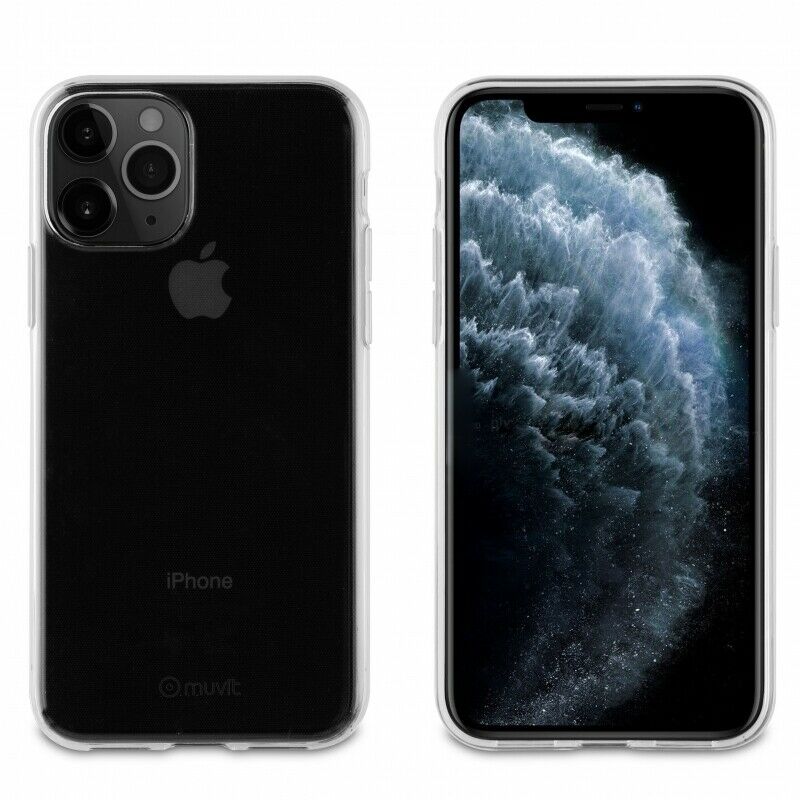 Funda Muvit for change para Apple iPhone 11 Pro Max recycletek transparente.