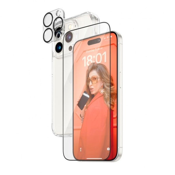 Funda PanzerGlass para iPhone 15 Pro **No incluye proyectores**