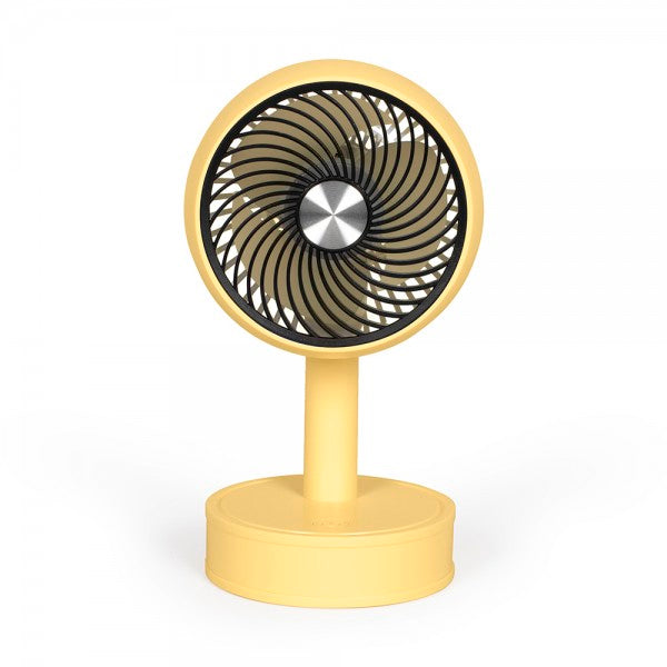Mini ventilador de sobremesa recargable Livoo TEA310J Amarillo