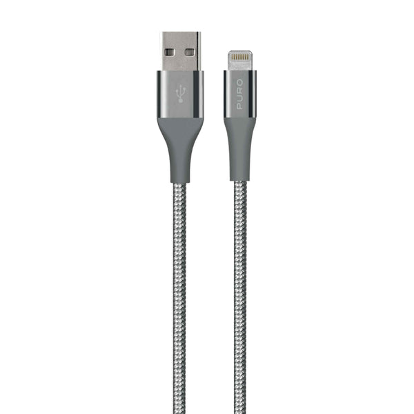 Cable PURO USB a Apple 2.4A Kevlar 2m gris