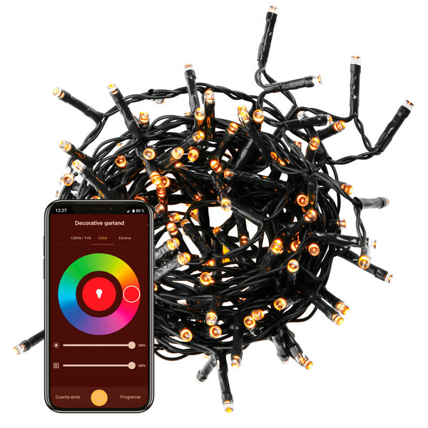 Muvit iO Guirnalda decorativa WiFi RGB 6m/60 led (+2m de cable power line.)