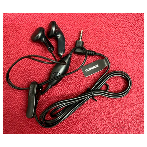 Auricular-Manos libres original Telefunken para teléfonos Telefunken Jack 2,5mm.