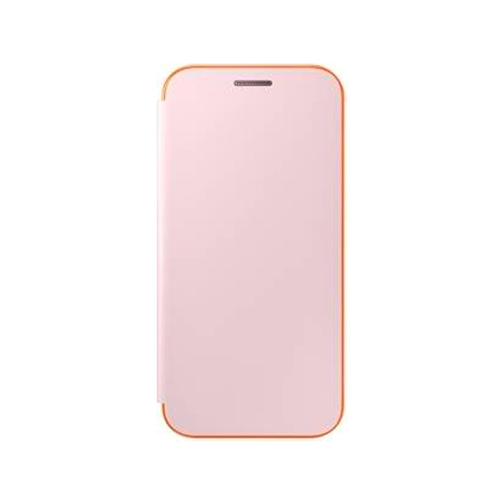 Funda original Samsung Neon Flip Cover para Samsung Galaxy A3 (2017) color rosa