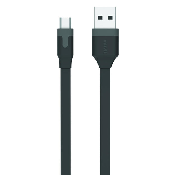 Cable Muvit USB-Micro USB 2.4A 2m negro