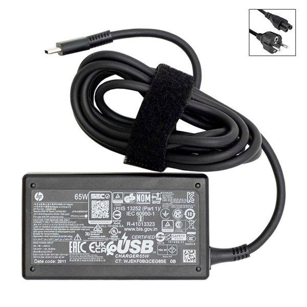 Cargador original HP L65505-003 65W USB-C Negro