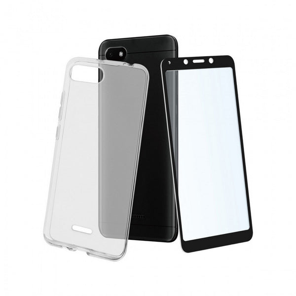Pack Muvit Xiaomi Redmi 6A funda Cristal Soft transparente + protector vidrio
