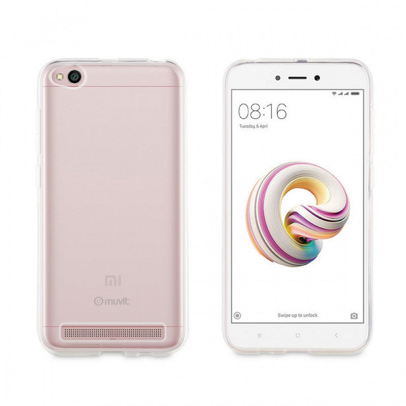 Carcasa Muvit Cristal Soft para Xiaomi Redmi 5A Transparente.