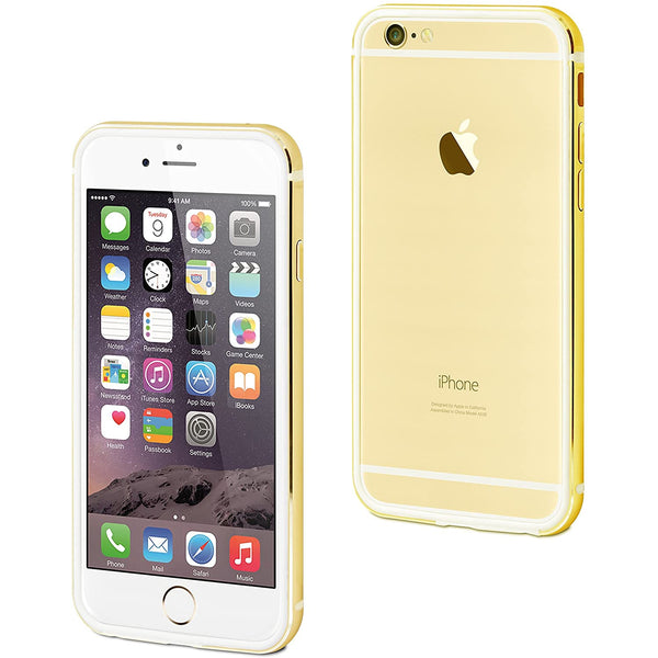 Carcasa Muvit Tipo Bumper para Apple iPhone 7/8 color dorado.