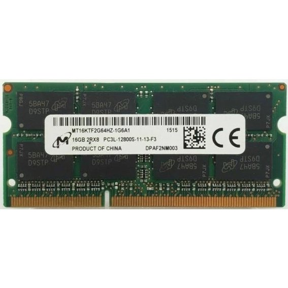 Módulo de memoria Micron MT16KTF2G64HZ-1G6A1 16GB DDR3/DDR3L 1600MHz PC3-12800