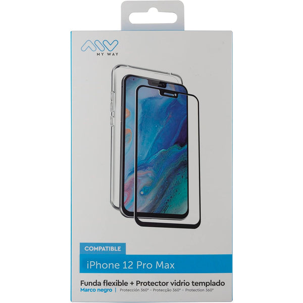 Funda Myway compatible para Apple iPhone 12 Pro Max + protector pantalla vidrio