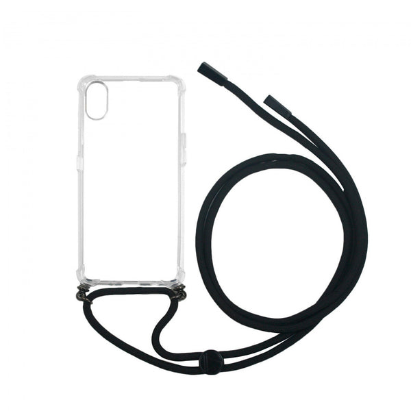 Funda Muvit Life para Apple iPhone XR con colgante transparente.