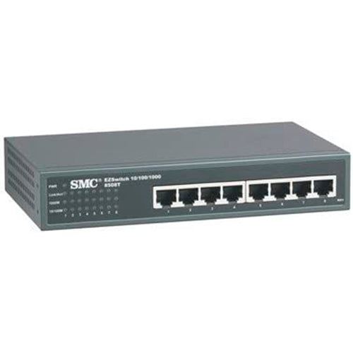 Switch SMC EZ 8-Port 10/100/1000 ‎SMC8508T Usado **Sin embalaje original**