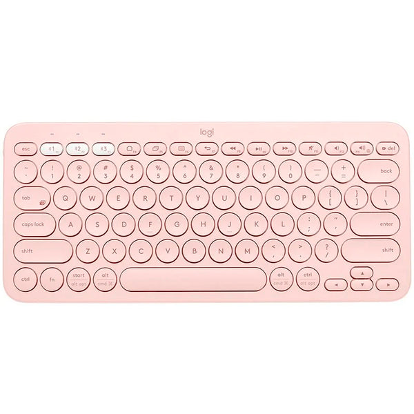 Teclado Bluetooth Multi-Dispositivo Logitech K380 Rosa en español (ñ)