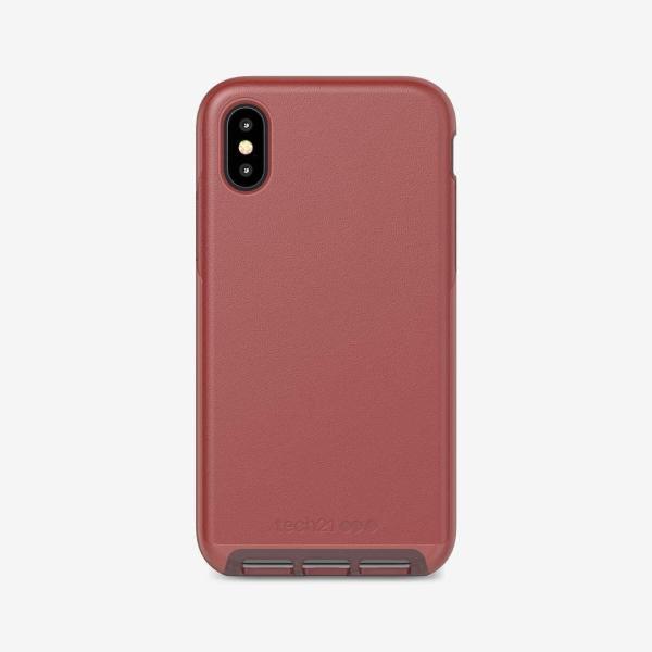 Carcasa Tech21 Evo Luxe para Apple iPhone X/Xs rojo.