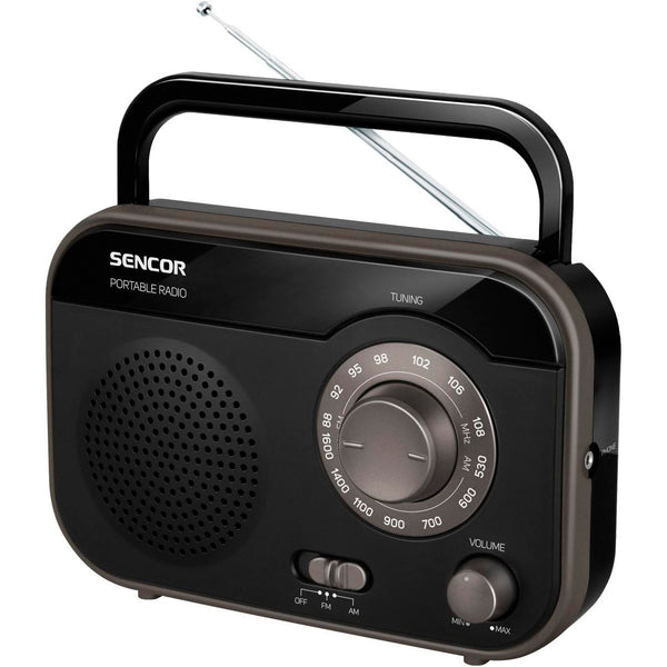 Radio Portátil Analógica Sencor SRD 210 B Usado **Sin embalaje original**