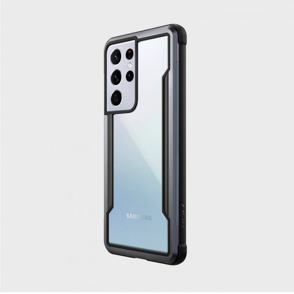 Funda Raptic Shield para Samsung Galaxy S21 Plus transparente borde negro