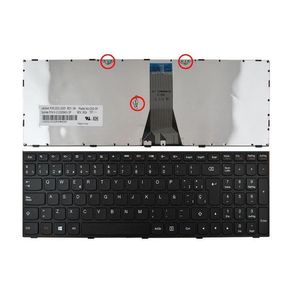 Teclado para Portátil Lenovo Ideapad SPA-T6G1 en español(ñ) Usado