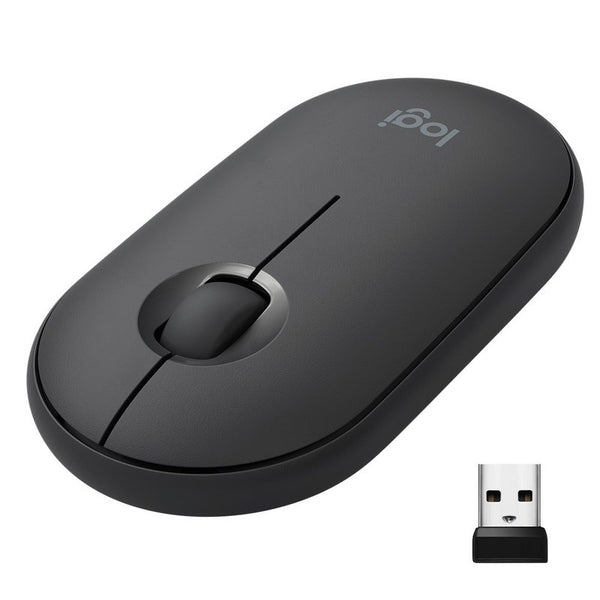 Logitech Pebble M350 Ratón Óptico Inalámbrico Negro