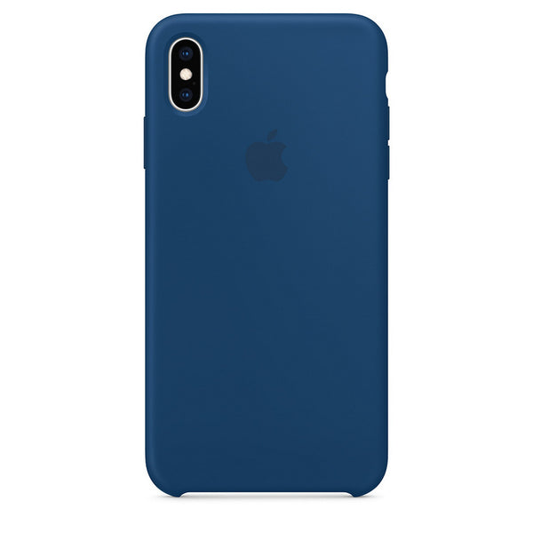 Funda Original Apple para Apple iPhone XS Max Silicona color azul horizonte